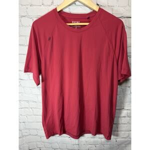 Rhone Shirt Mens Large Red Athletic Short Sleeve Performance Wicking
